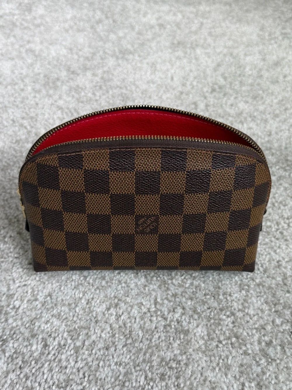 Louis Vuitton Damier Ebene Cosmetic Pouch PM N47516